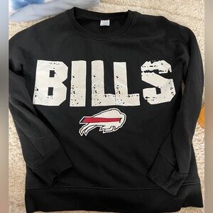 Buffalo Bills Black Vinyl Crewneck